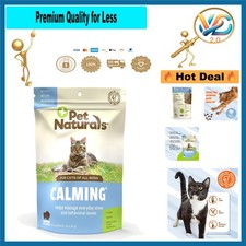 Pet Naturals Calming Chews for Cats   Stress Relief, 30 Treats, Wheat-Free