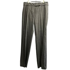 Ann Taylor LOFT Size 8 Dark Gray and White Herringbone Type Dress Pants