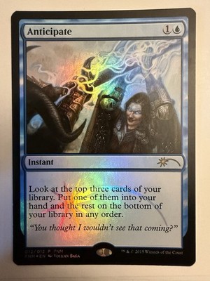 Magic the Gathering MTG FNM Promo ANTICIPATE Foil
