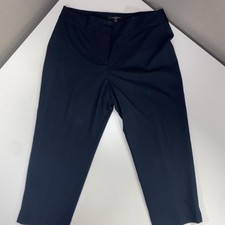 Talbots Heritage Black Straight Leg Slacks Pants Size 10P Petite.