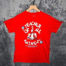 Universal Studios Dr. Seuss 'Teacher of All Things' Red Graphic T-Shirt — listing 4