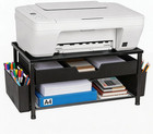 Printer Stand for Desk with Storage, Desk Organizer with Drawer and Pen Holder,