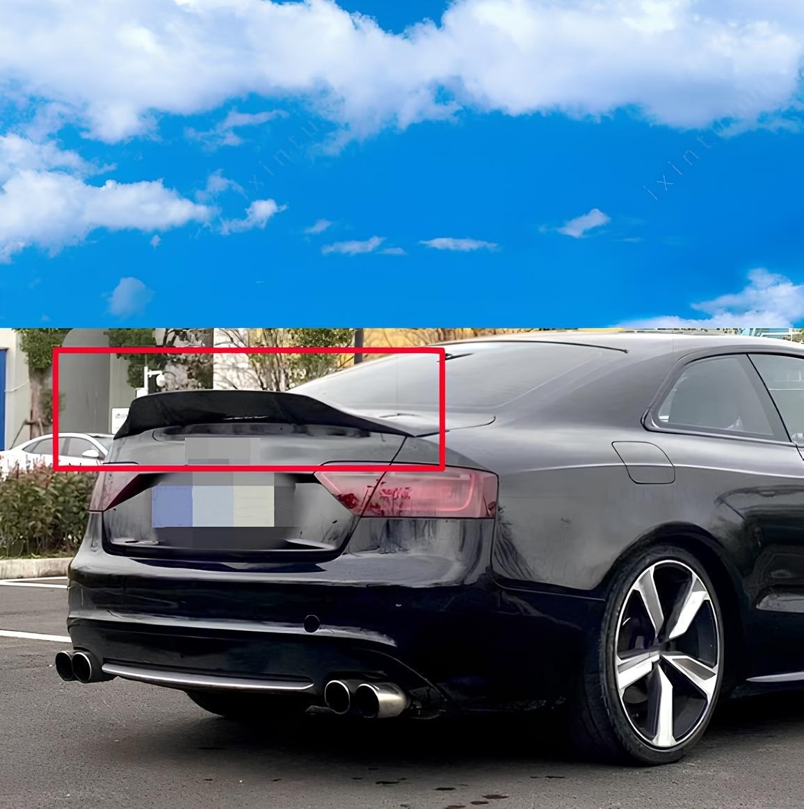 Auto achterspoilers, voor Audi A5 B8 B8.5 Standard Sportback 4-Door 2009-2016, voor kofferbak dak staart vleugel, eenvoudige installatie
