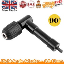 90 Degree Right Angle Drill Chuck Attachment 90° Bend Extension Adapter Tool
