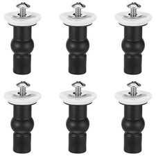 6 Pcs Toilet Seat Bolts with Nuts Universal Toilet Seat Hinge Screws Bolts Ki...