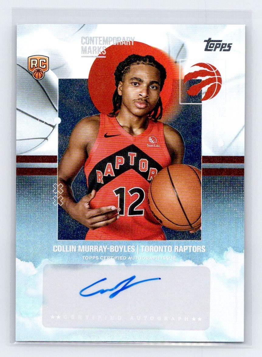 Collin Murray-Boyles 2025-26 Topps #CM-CM Contemporary Marks Rainbow Foil Auto