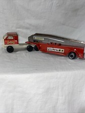 Vintage Tonka Hook And Ladder 7 Fire Truck 1980s Pressed Steel  Plastic 11"
