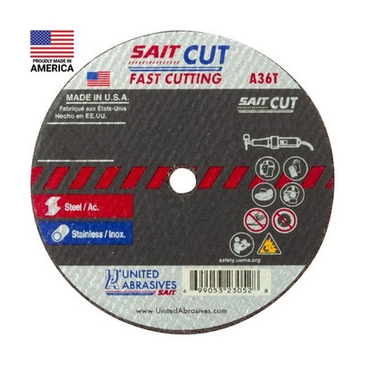 United Abrasives-SAIT 23050 A36T Fast Cutting Thin High Speed Cut-Off Wheels ...