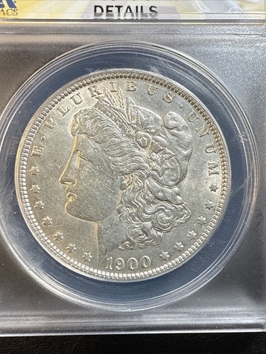 1900-O/CC MORGAN SILVER DOLLAR ANACS AU55 DETAILS, CLEANED - Picture 3 of 9