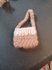 VTG 1960s -1970's Barbie Doll Handmade Crochet Brown Jumper Jacket Purse  — photo 5