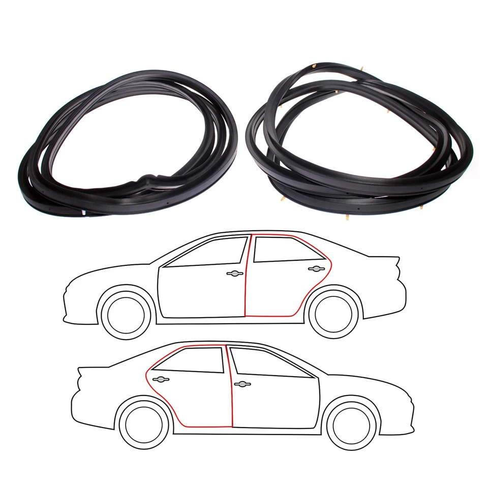 Fit Daihatsu Mira L80 Series Miracab Cuore Handivan Door Weatherstrip Rubber Set - Image 4 of 4