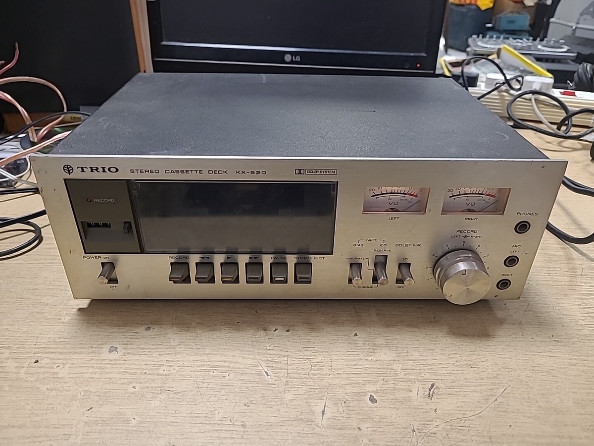 Rare Vintage Trio KX-500 Cassette Deck - Not Fully Tested Spares