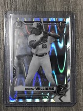 DONTA WILLIAMS 2021 Bowman Draft Chrome Black & White RayWave BDC-90 1ST Orioles