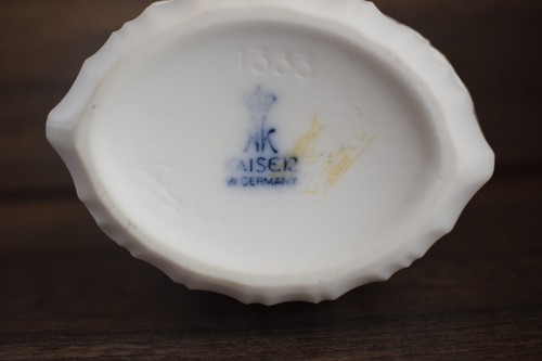 Kaiser Porzellan weiß Vase Tischvase Blumenvase oval Nr. 13333 - Bild 5 von 5