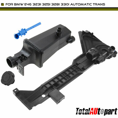 2x Front Radiator Mounting Plate & Expansion Tank for BMW E46