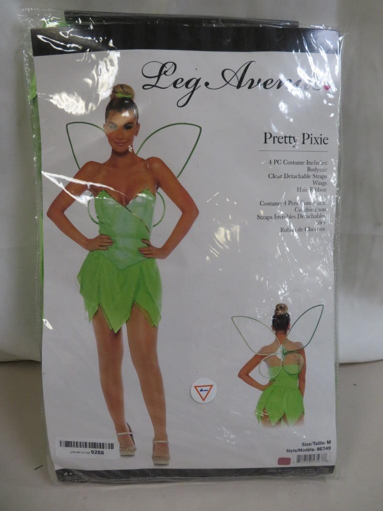 Tinkerbell Green Fairy Ladies Costume with Detachable Wings Tinkerbell Green Fairy Ladies Costume with Detachable Wings