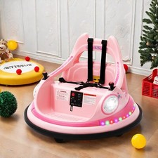 Electric Ride On Bumper Car for Kids 12V 2-Speed Boy Toy Car with Remote Control