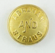 Early Abraham And Straus Employee Uniform Button Original L6B