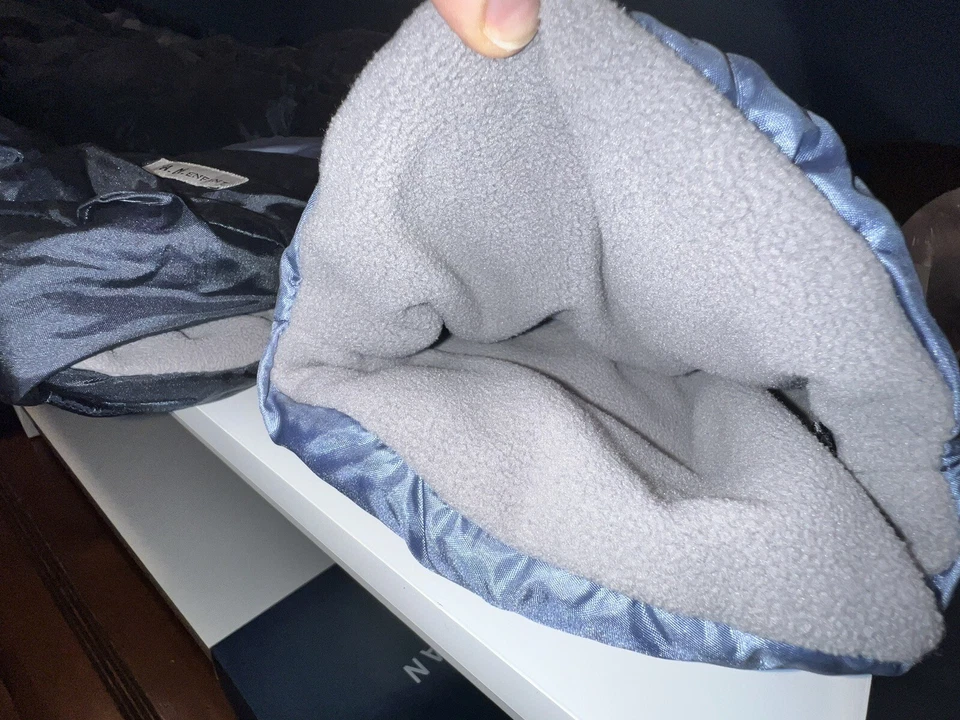 Manguitos/guantes para cochecito 7 AM enfant Warmmuffs en carbón metatálico/azul Foto 3 de 3