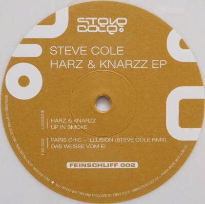 Steve Cole - Harz & Knarzz E.P. (12'', EP, Ltd, Whi) (Very Good Plus (VG+)) - 301