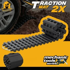 2x Traction Mat Vehicle Truck Tires Recovery Tracks for Snow Mud Sand Emergency