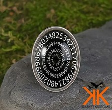 Numerology Ring - Geometric Fortune Teller Handmade Silver Jewelry - 742