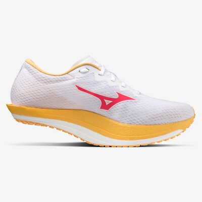 Mizuno Running Shoes WAVE DUEL PRO QTR White x Pink x Yellow