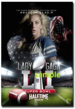 SUPERBOWL LII LADY GAGA REFRIGERATOR MAGNET MAN CAVE MINNESOTA HALFTIME SHOW