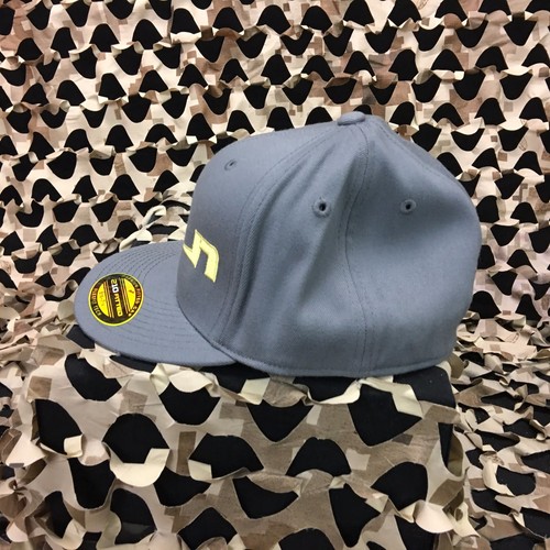 NEW Valken VLKN Fitted Hat - Dark Grey/Yellow - 6 7/8 - 7 1/4 - Picture 2 of 8