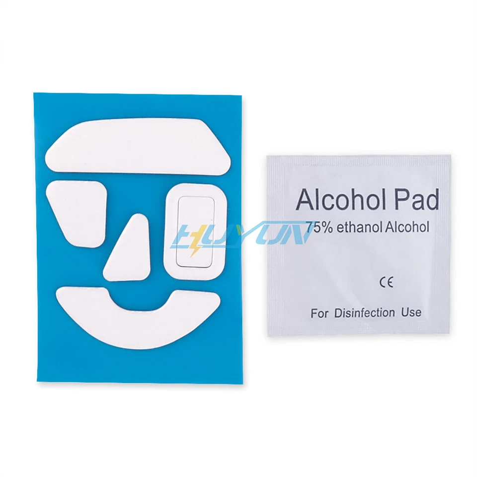 2Sts of White Rounded Curved Edges Feet Skates for Razer Basilisk V3 Wired Mouse - Image 3 of 4