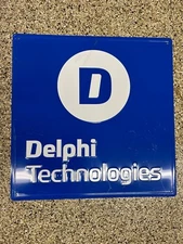 Delphi Technologies Metal Tin Sign New 24”x24" Auto Shop Mechanic Repair Garage