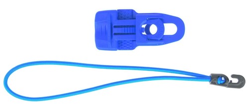 10x MIDI Tent Tarpaulin Repair Clip Blue + 25cm Tension Rubber Hook Clamp Eye Set - Picture 9 of 17