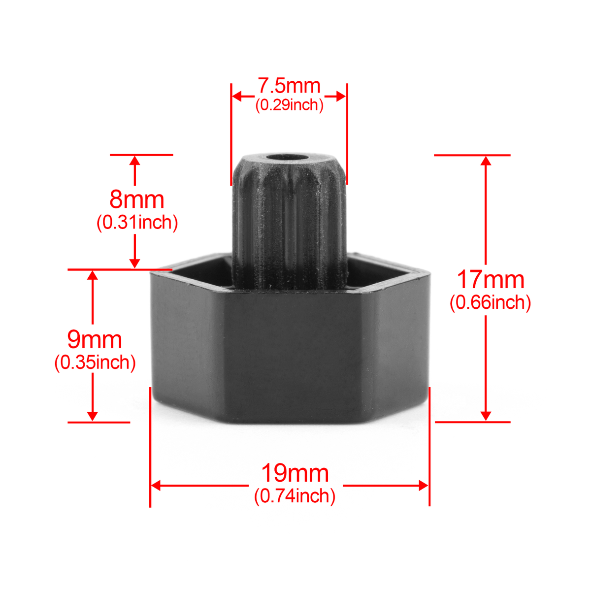 50pcs 19mm Wheel Rim Lip Rivets Nuts for 7.5mm 0.29in Hole