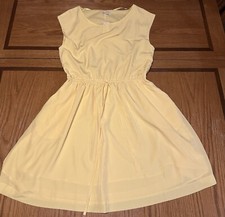 Gap Women's Sun Dress Darcy Yellow Drawstring Brand New Size Small (Tall)