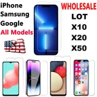 Wholesale Bulk Lot Tempered Glass Screen Protector for iPhone/Samsung S26/Google