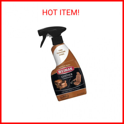 Weiman Leather Cleaner and Conditioner for Furniture - Cleans Conditions and Res
