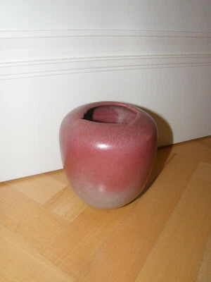 moderne Keramik Vase Tischvase Blumenvase Rosa Kunst Deko extravagant Top - Bild 1 von 4