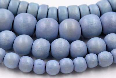 Blue Mountain Gray Wash Wood Round 6mm 8mm 10mm 12mm 8x5mm Rondelle Light Green