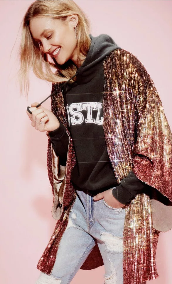 Pink kimono jacket sale