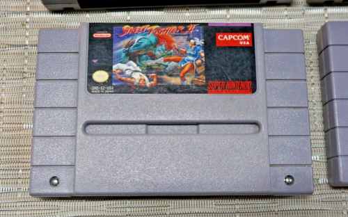 Lot SNES Games (4) Art Fighting, Streetfighter II, Star Trek, California Games 2 - Picture 2 of 14