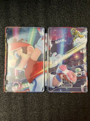 Mario Tennis Aces Nintendo switch Custom Made Steelbook SteelCase (NO GAME) - Picture 4 of 5