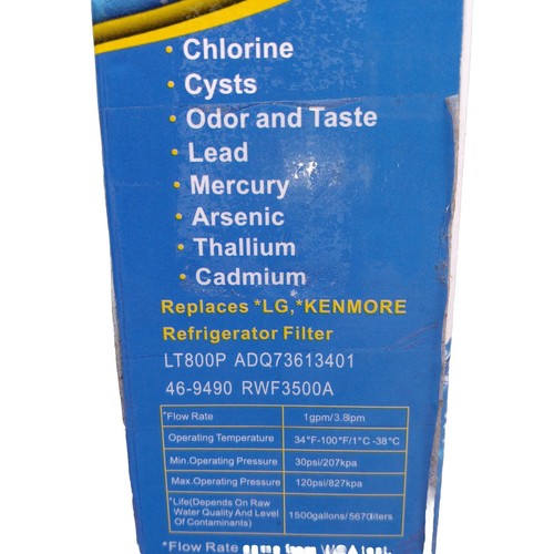 NEW Refrigerator Water Filter Fits LG & Kenmore Excelpure EP LT800P Sealed - Picture 6 of 7