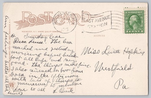 Postcard The Odenbach Hofbrauhaus Rochester NY c1915 New York Restaurant - Picture 2 of 2