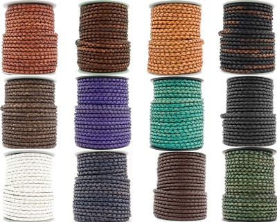 Xsotica  Round Bolo Braided Leather Cord 3 mm
