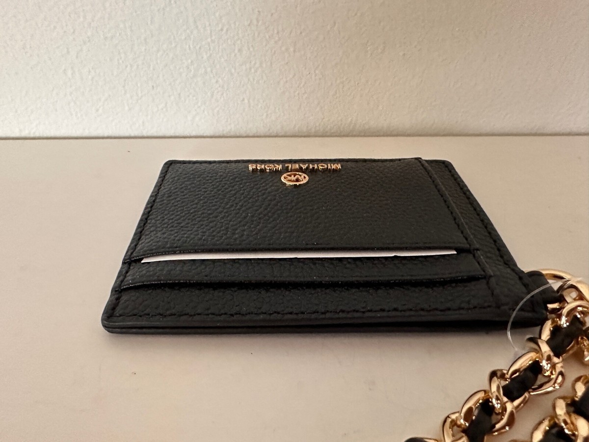 【送料&関税込】Michael Kors Card Holder With Logo Michael Kors Men's MK Logo Card Case with Bill Clip Gift Set