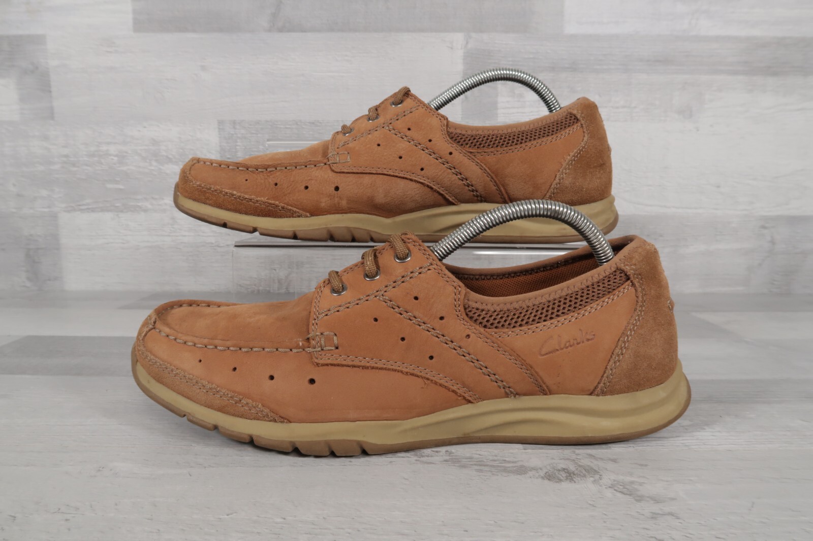 Clarks Suede UK 7G Lace Up Brown Mens Casual Shoes eBay