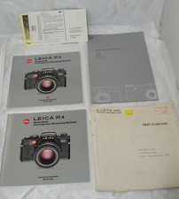Vintage Leica R4 booklets including large Leica The Program 128 page book