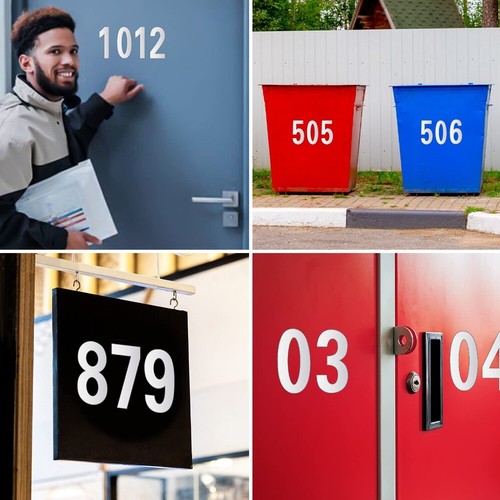 Reflective Mailbox Numbers Stickers Self Adhesive Digital Stickers - Picture 5 of 15