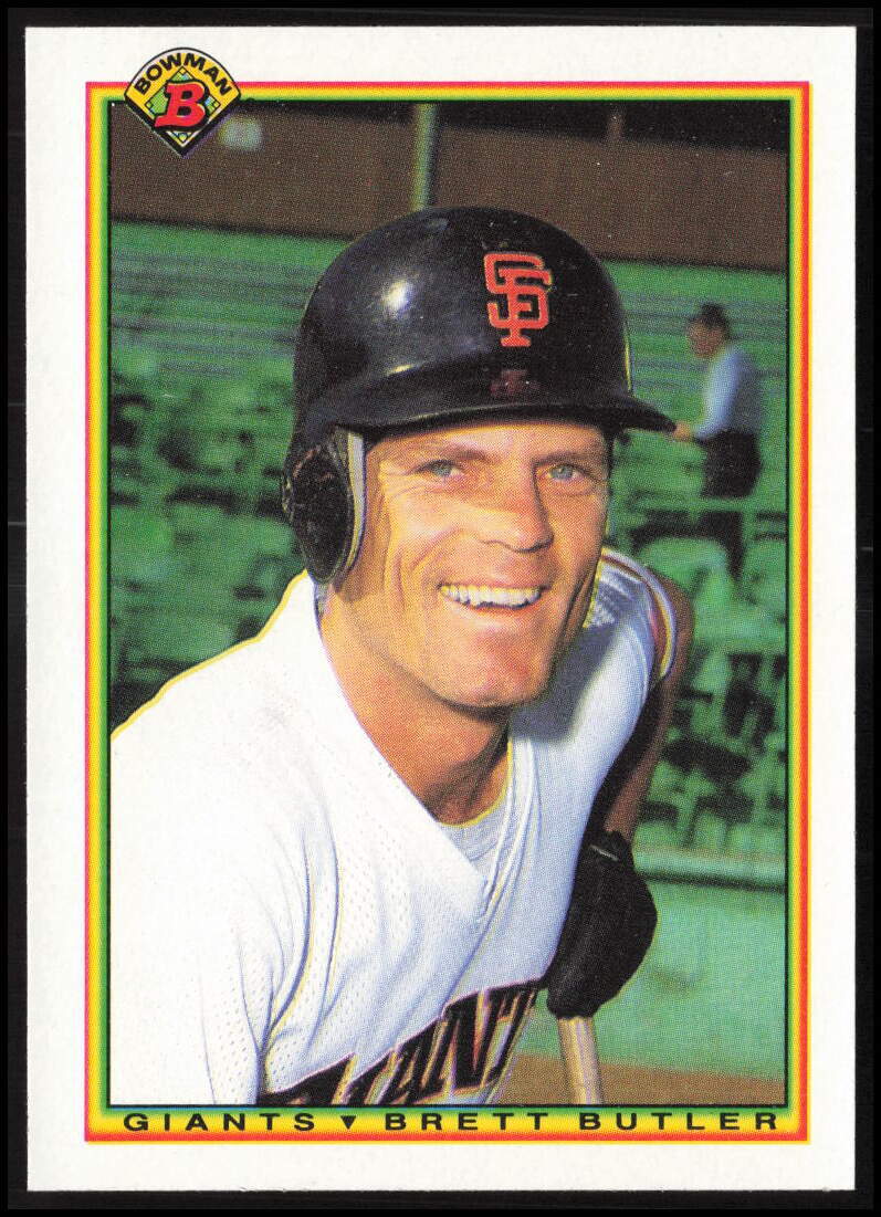 1990 Bowman #237 Brett Butler San Francisco Giants Baseball Card