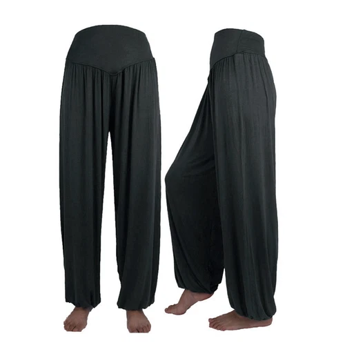 Women Elastic Loose Modal Cotton Soft Yoga Sports Dance Harem Pants Trousers - Picture 4 of 57